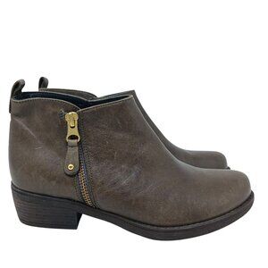 Eric Michael Brown Leather Ankle Boots Size 36 Made In Spain